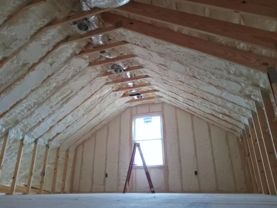 Spray foam roofing application for Crawl Space Insulation project in Chambersburg